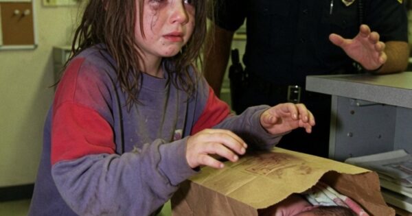 A Barefoot Girl Walked Into the Police Station With a Paper Bag That Was Still Moving