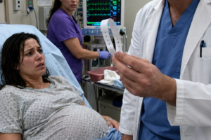 Pregnant ex wife faced the doctor who left her in labor