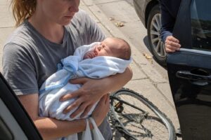 Family Car Secret Unraveled Beside a Broken Bike in Heat